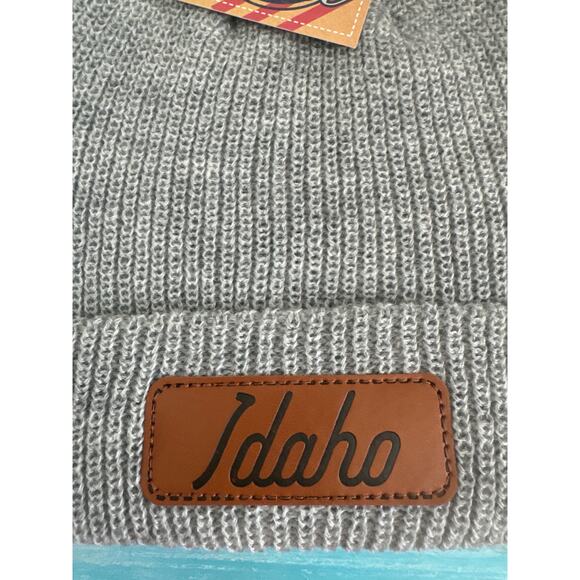 Home Free Beanie Gray Idaho Winter Hat - Picture 3 of 3